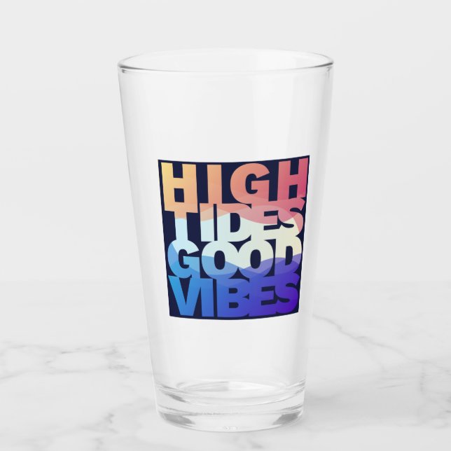 Verre Haut de gamme Good Vibes (Devant)