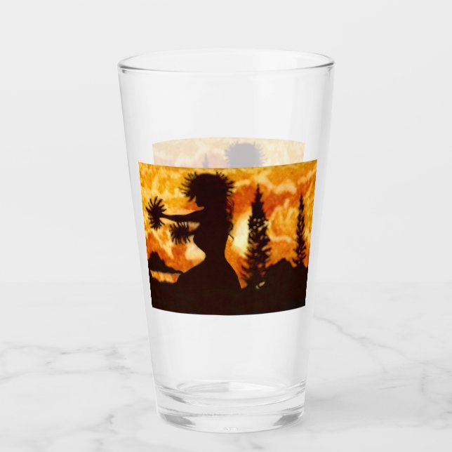 Verre Hawiian Hula Dancer (Devant)
