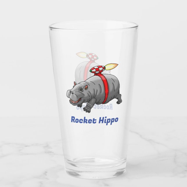 Verre Hippopotame Fusée (Devant)
