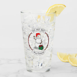 Verre Ho Ho Joyeux Noël Père Noël mignonne Snowman