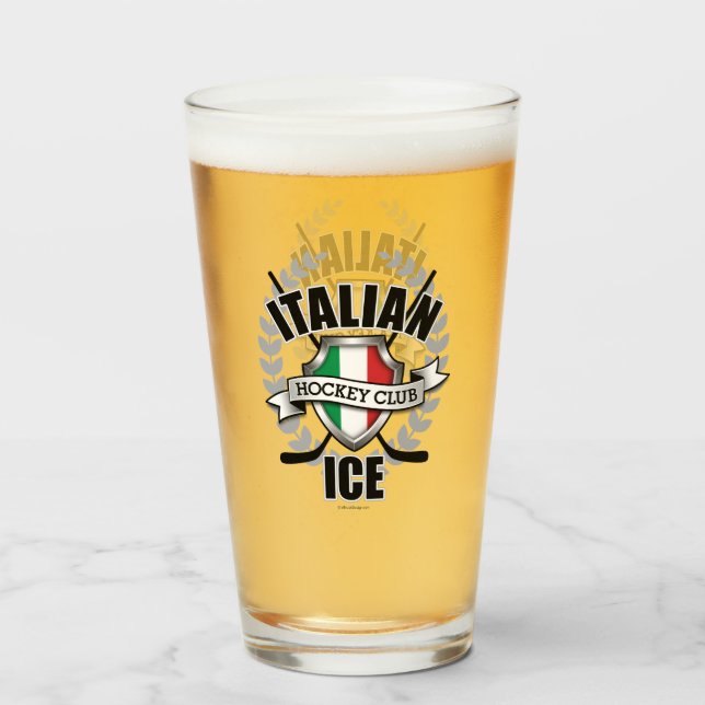 Verre Hockey sur glace italien (Devant (rempli))