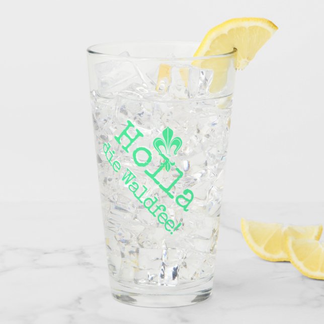 Verre Holla, la fée des bois ! Fleur (Dos glace)