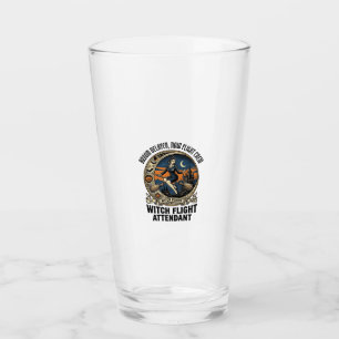 Verre Hôtesse de l'air sorcière Halloween balai cassé co