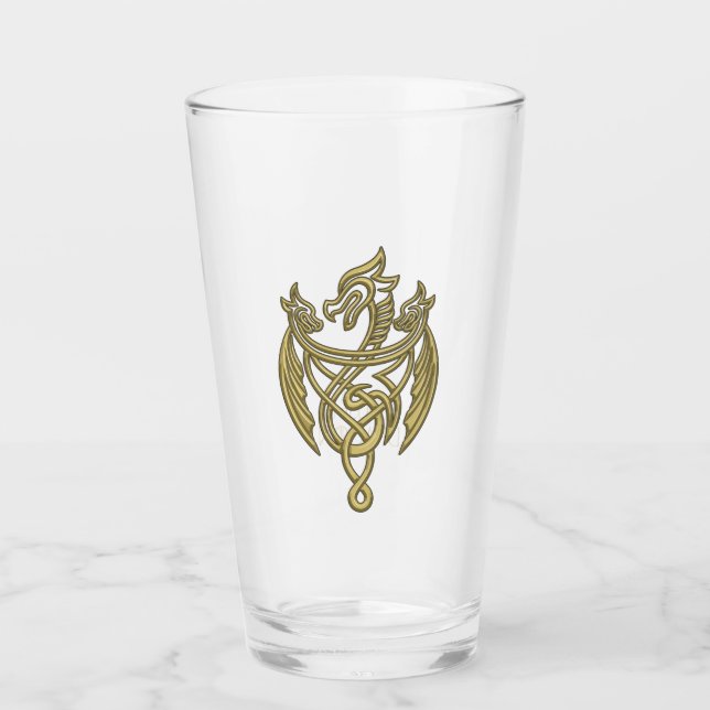Verre HOUSE of the Dragon | Golden Filigree Dragon Crest (Devant)