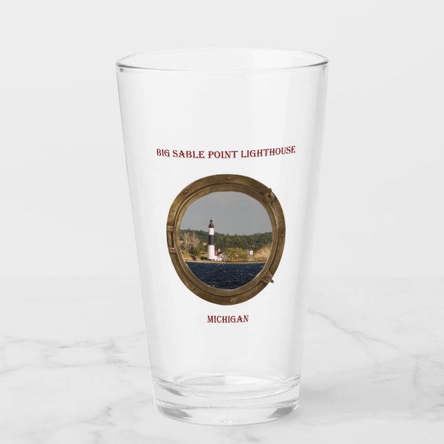 Verre hublot du phare de Big Sable Point (Devant)