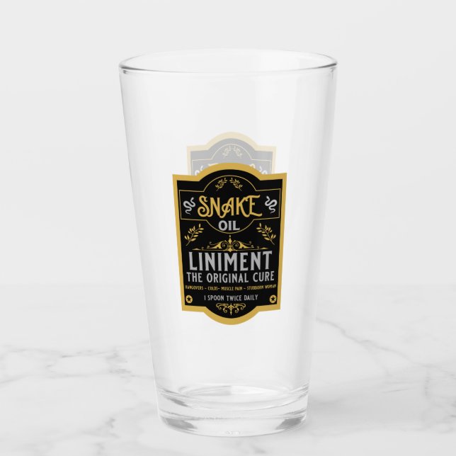 Verre Huile de serpent blanc sauvage de Cowboy (Devant)