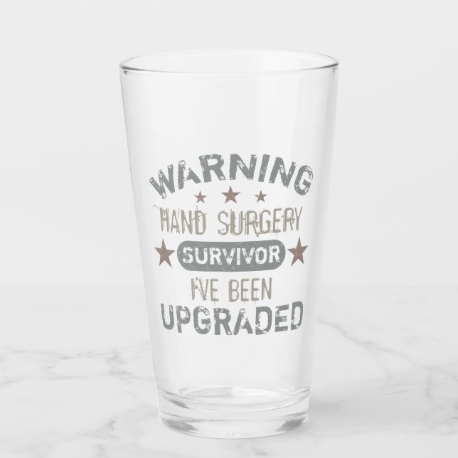 Verre Humour de chirurgie à la main amélioré (Devant)