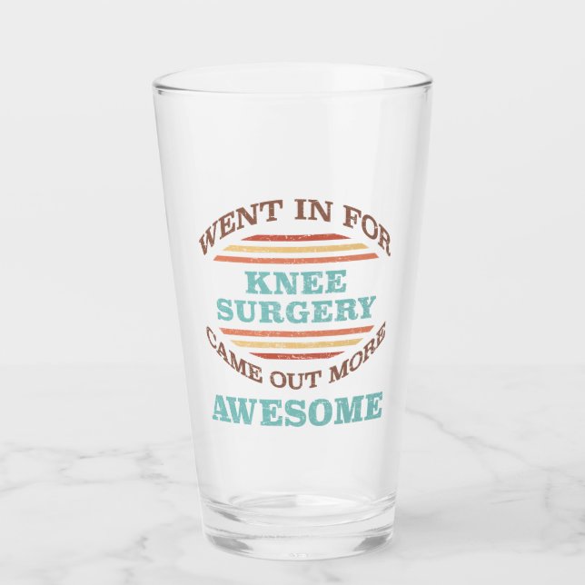 Verre Humour de récupération de chirurgie du genou (Devant)