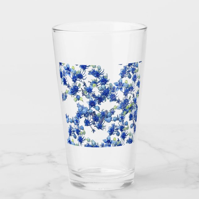 Verre Hydrangea (BGC transparent) (Devant)