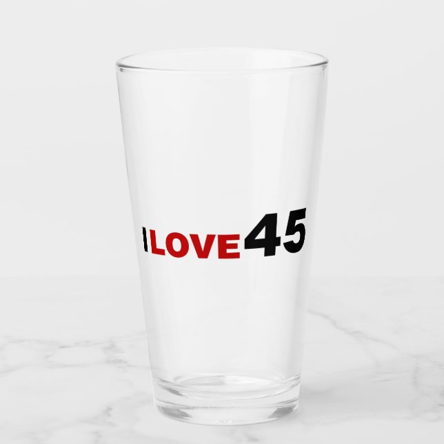 Verre I Love 45 (Devant)