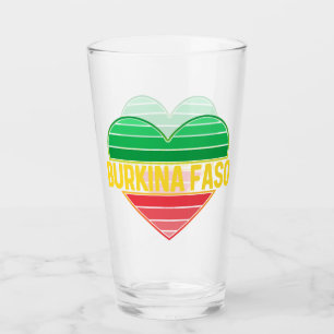 Verre I Love Burkina Faso, Heart Burkinabè