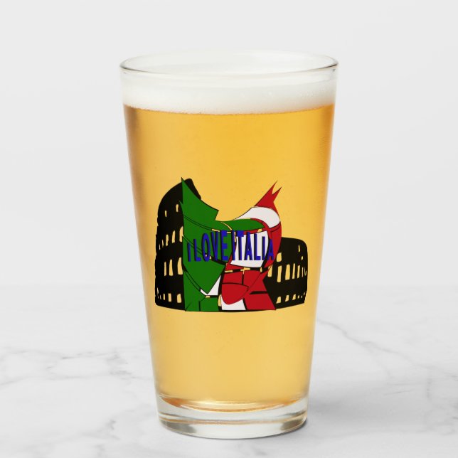 Verre I Love Italia (Devant (rempli))