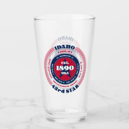 Verre Idaho conception de la typographie circulaire