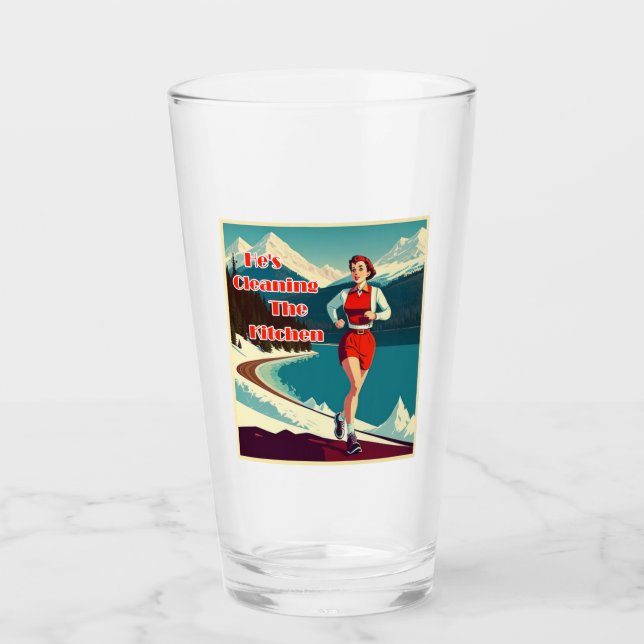 Verre Il nettoie la cuisine Sassy Runner (Devant)