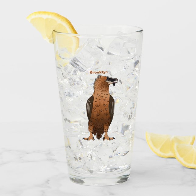 Verre Illustration de dessin animé autour du vautour (Devant glace)