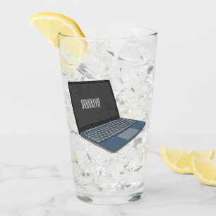 Verre Illustration de dessin sur ordinateur portable