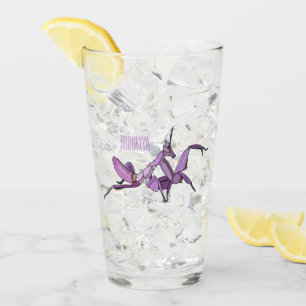 Verre Illustration de l'orchidée mante