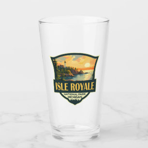 Verre Illustration du parc national de l'Isle Royale Bad