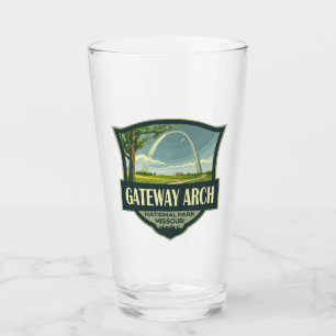 Verre Illustration du parc national Gateway Arch Art rét