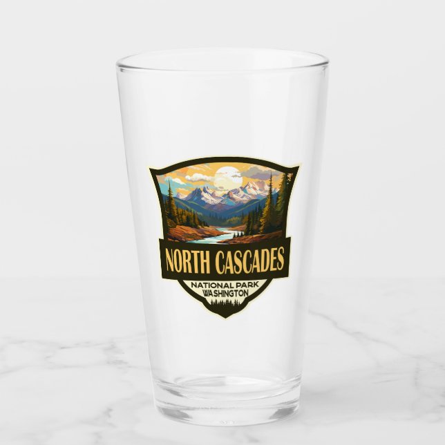Verre Illustration du parc national North Cascades Voyag (Devant)