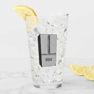Verre Illustration du réfrigérateur de porte française
