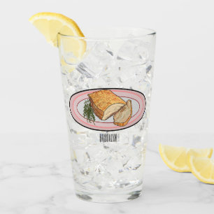 Verre Illustration du ventre de porc rôti