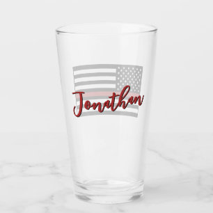 Verre Indicateur personnalisé de pompier mince de ligne