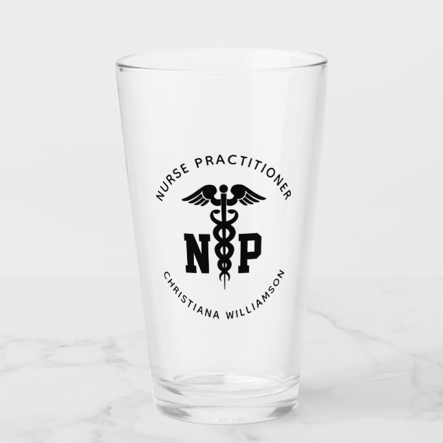 Verre Infirmière de NP personnalisée Praticien Diplôme C (Devant)