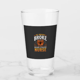 Verre Infirmière en dialyse Halloween Balai Cassa Design