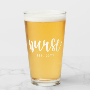 Verre Infirmière sur mesure Typographie Est Infirmière d