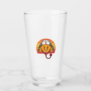 Verre Infirmière Taco Rétro Gravure Vintage Design_1