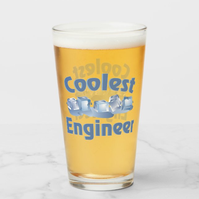 Verre Ingénieur le plus cool Glace (Devant (rempli))