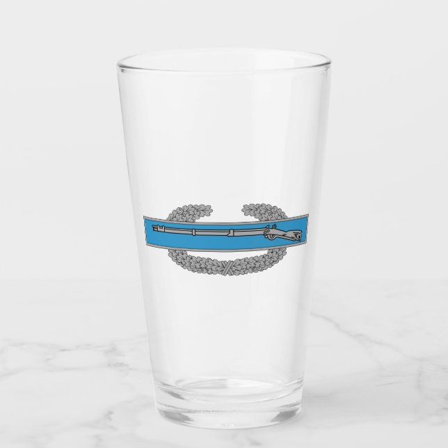 Verre Insigne de l'Infanteur de combat CIB Armée Vétéran (Devant)