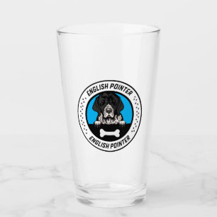 Verre Insigne d'illustration de pointeur anglais
