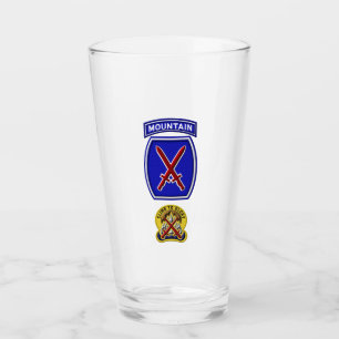 Verre Insigne d'unité de la 10e division de montagne