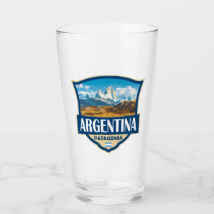 Verre Insigne Rétro d'Illustration d'Argentine