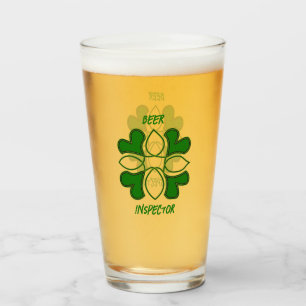 Verre Inspecteur de la bière St patrick Croix celtique e