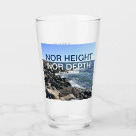 Verre Inspirationnelle Bible Verse Waves of the Sea Blue