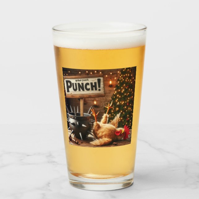 Verre Intoxicated Chicken Glass (Devant (rempli))