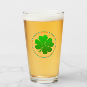 Verre Irish Flag, Shamrock, Irlande party, St Patrick