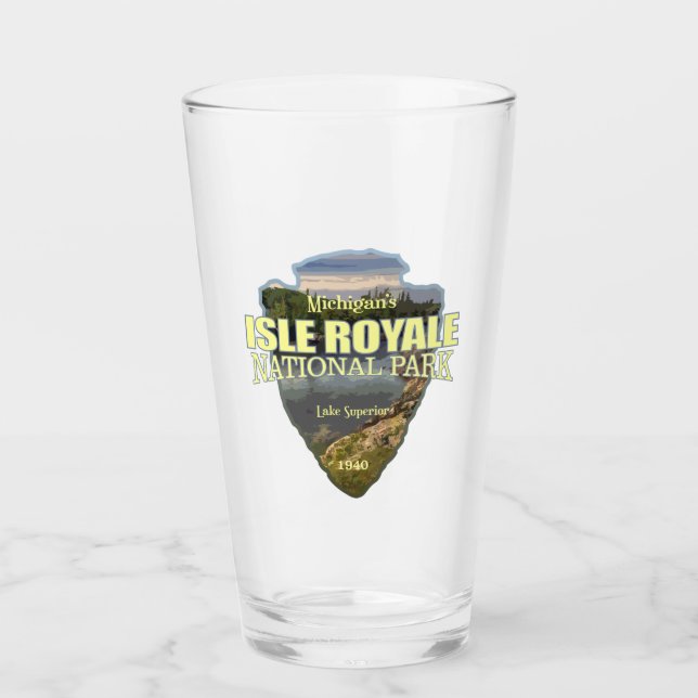 Verre Isle Royale (pointe de flèche) (Devant)