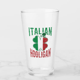 Verre Italien Hooligan Italie Drapeau Shamrock St patric