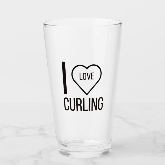 VERRE J'ADORE LE COURLING (Devant)