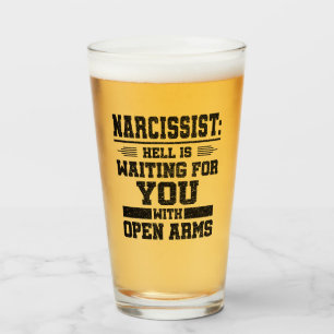 Verre J'ai survécu à un Narcissiste