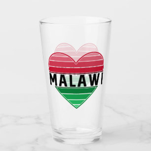 Verre J'aime le Malawi, le coeur du Malawi