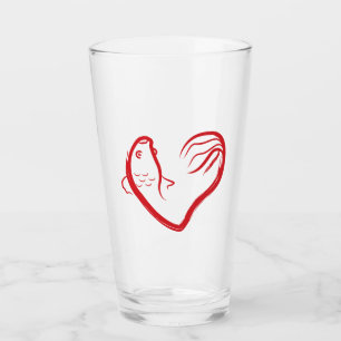 Verre J'aime le poisson