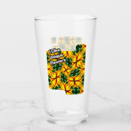 Verre J'Aime Les Fleurs Uniques