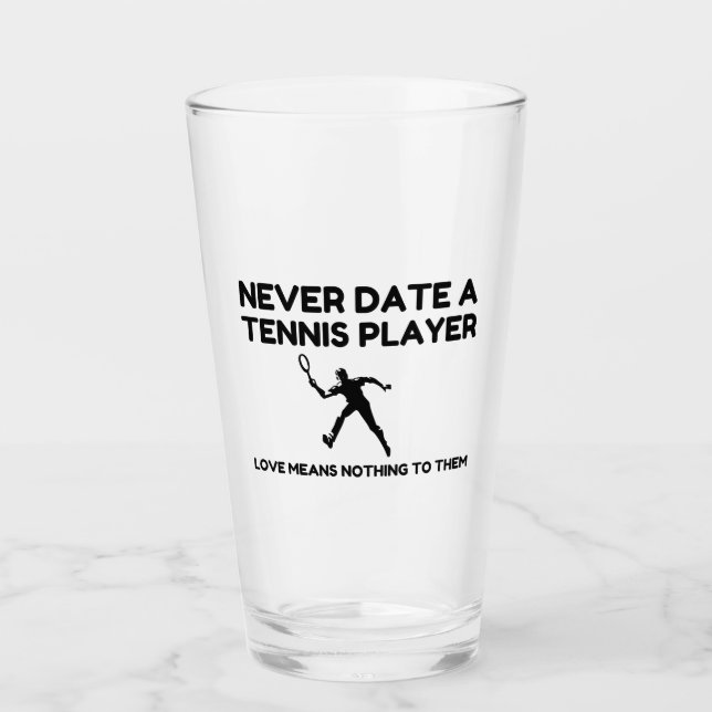 Verre Jamais Dîner Avec Un Joueur De Tennis (Devant)