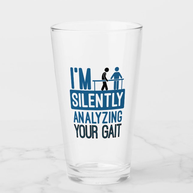 Verre J'analyse silencieusement votre thérapie physique  (Devant)