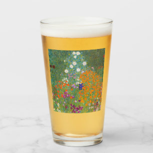 Verre Jardin des fleurs (par Gustav Klimt)